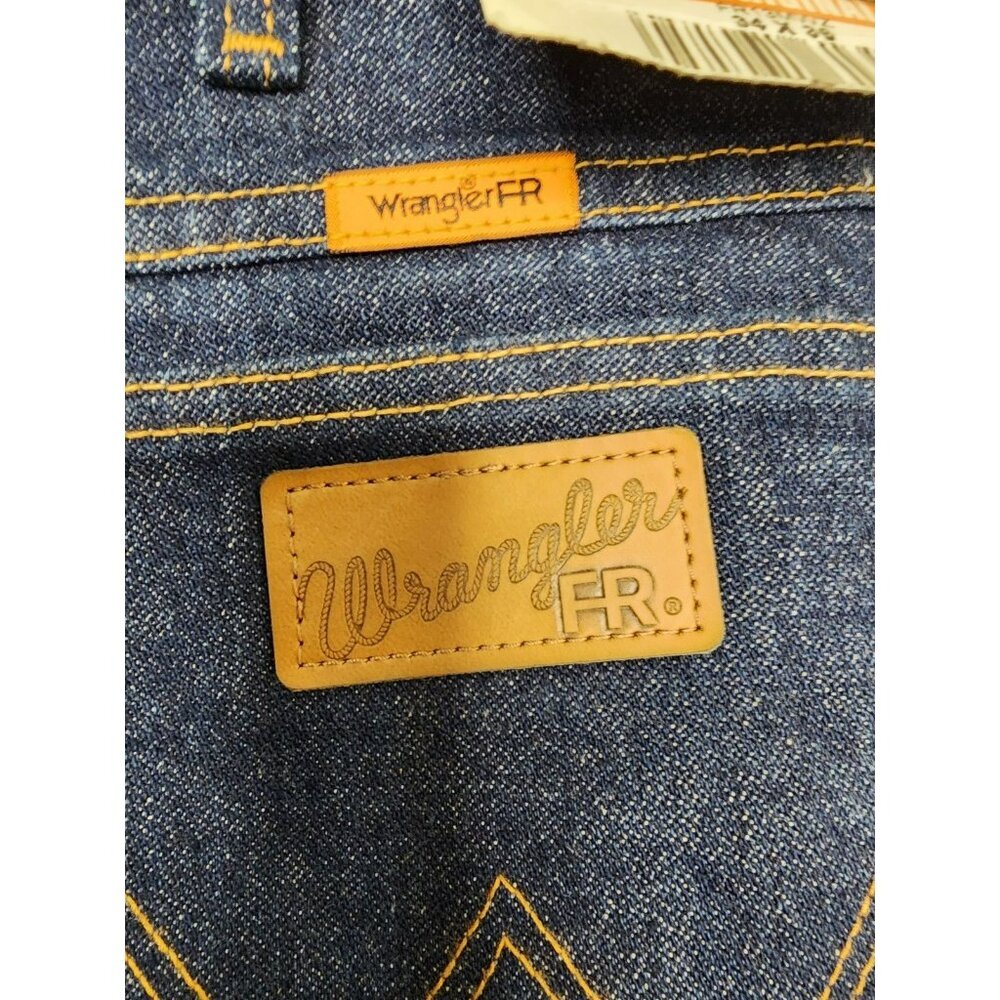 NWT Wrangler FR Jeans Men's 34x36 Straight Work 13 Original Fit FR13MWZ HRC2 - Picture 6 of 7